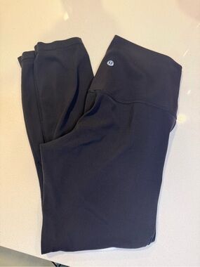 Lululemon Align Cropped Leggings Black 23 In Inseam Size 6
